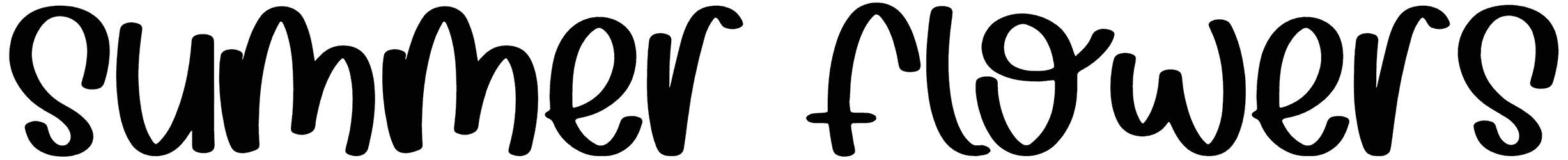 Summer Flowers Font