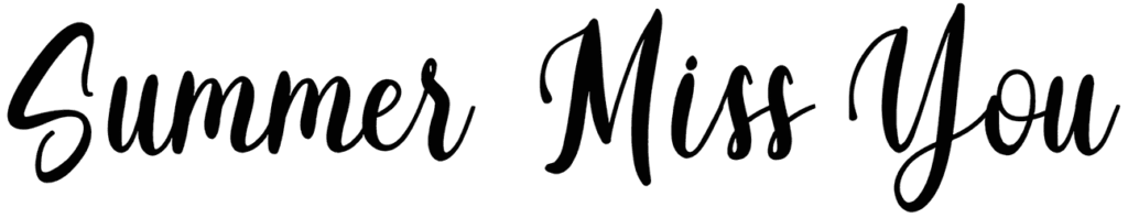Summer Miss You Font