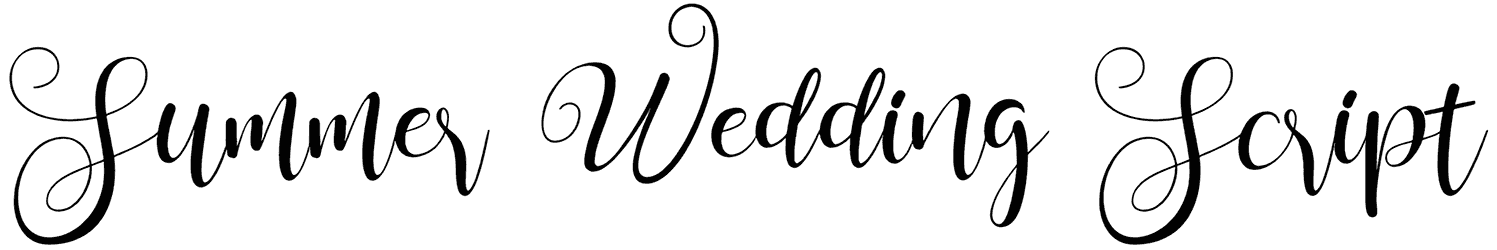 Summer Wedding Script Font
