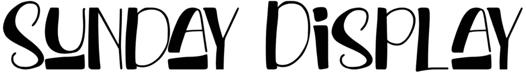 Sunday Display Font