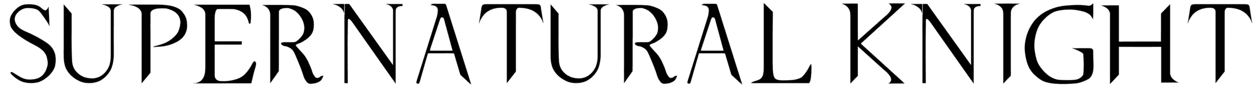 Supernatural Knight Font
