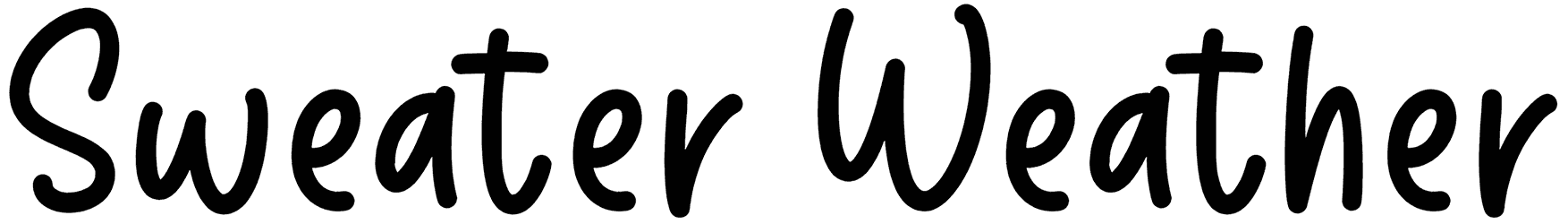 Sweater Weather Font