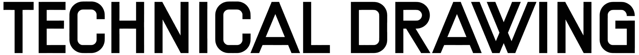 Technical Drawing Font