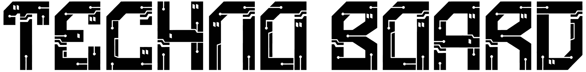 Techno Board Font