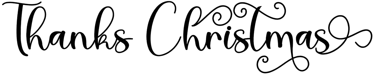 Thanks Christmas Font