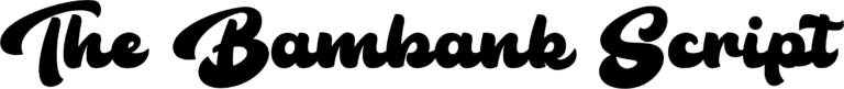 The Bambank Script Font
