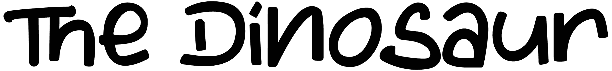 The Dinosaur Font