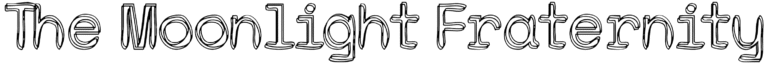 The Moonlight Fraternity Font