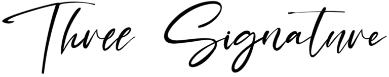 Three Signature Font