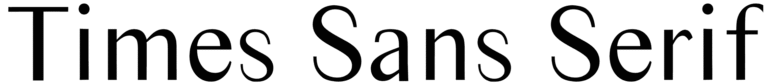 Times Sans Serif Font