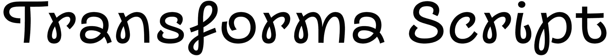 Transforma Script Font