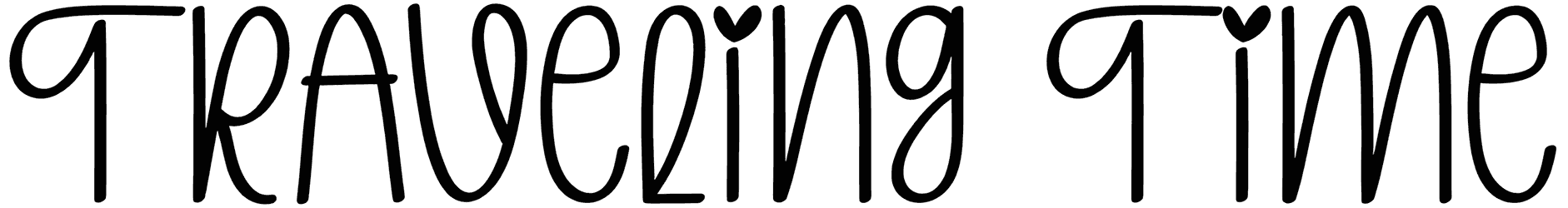 Traveling Time Font