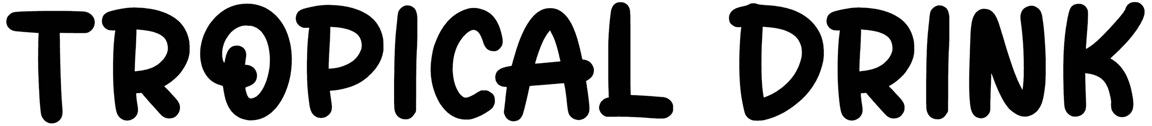 Tropical Drink Font
