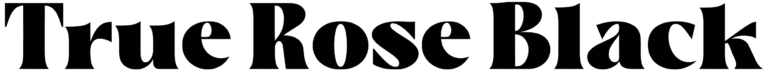 True Rose Black Font