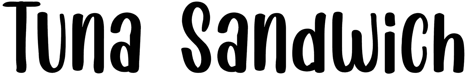 Tuna Sandwich Font