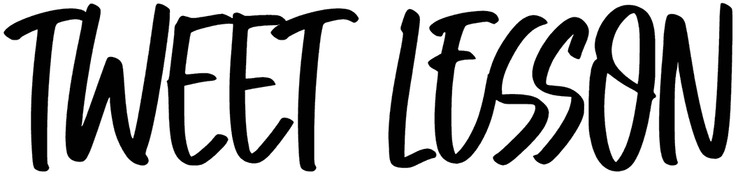 Tweet Lesson Font