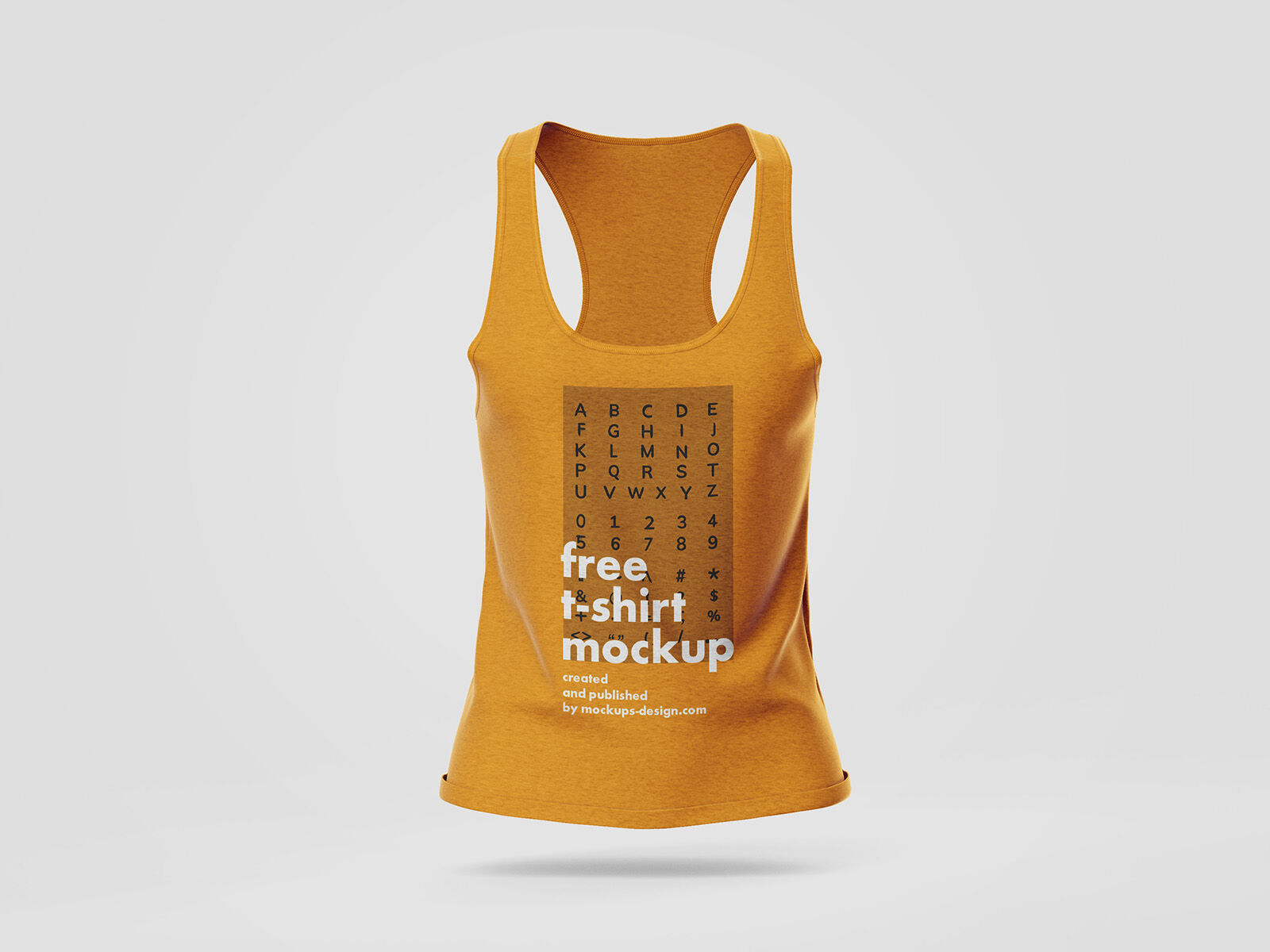 Two Isolated Women's Sleeveless T-Shirt Mockups FREE PSD