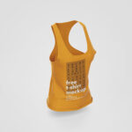 Two Isolated Women’s Sleeveless T-Shirt Mockups