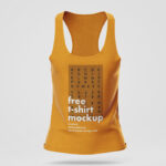 Two Isolated Women’s Sleeveless T-Shirt Mockups