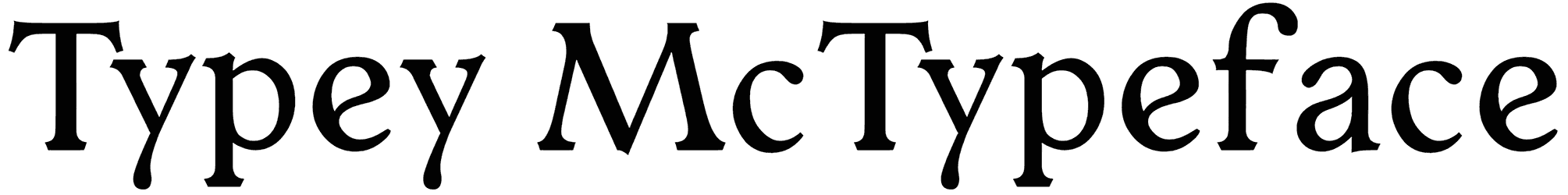 Typey McTypeface Font