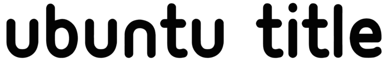 Ubuntu Title Font
