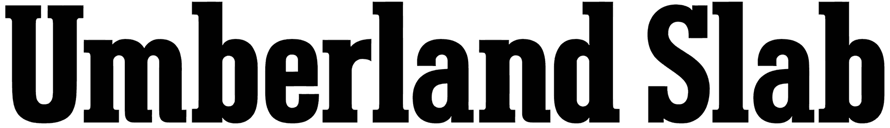 Umberland Slab Font