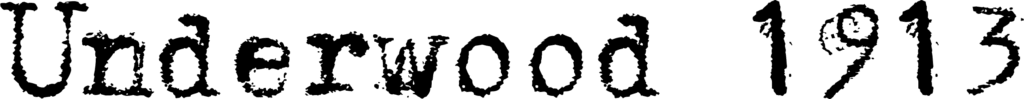 Underwood 1913 Font