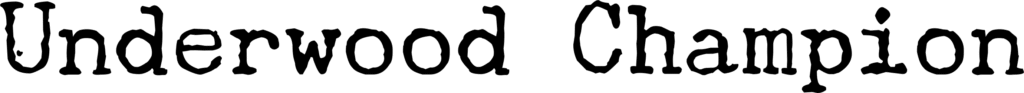 Underwood Champion Font