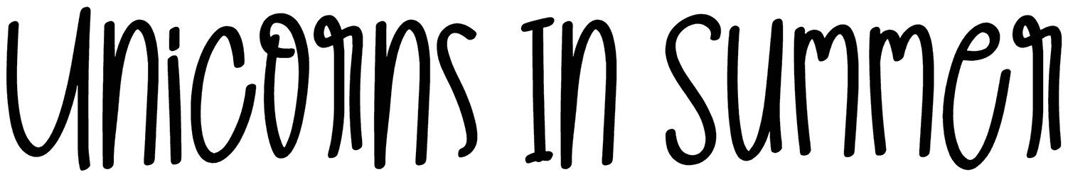 Unicorns In Summer Font