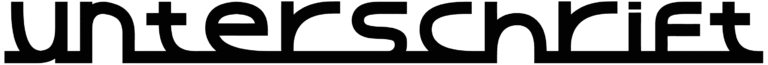 Unterschrift Font