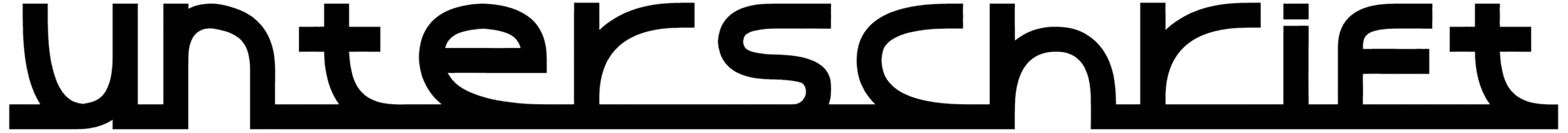 Unterschrift Font