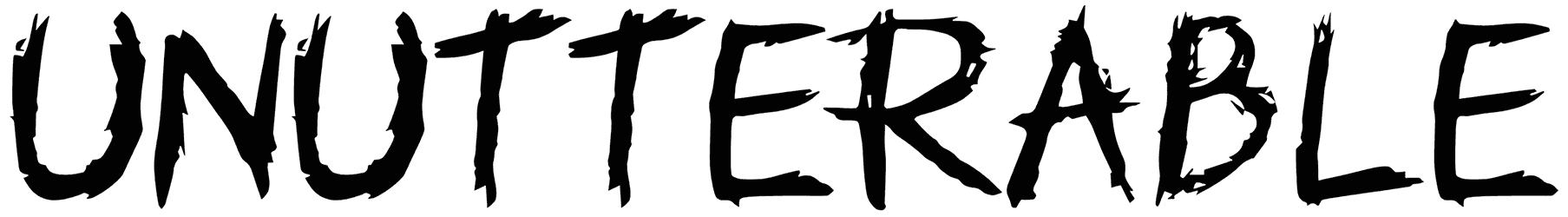 Unutterable Font