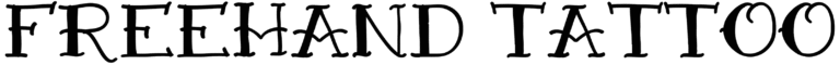VTC Freehand Tattoo One Font