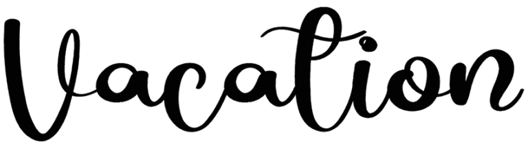Vacation Font