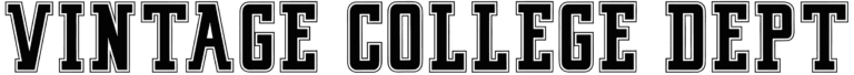 Vintage College Dept Font