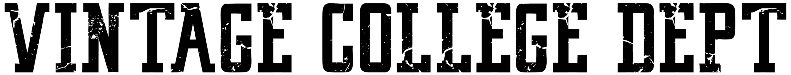 Vintage College Dept Worn Font