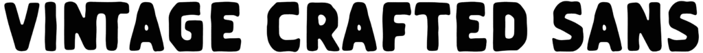 Vintage Crafted Sans Font