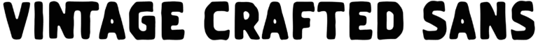 Vintage Crafted Sans Font