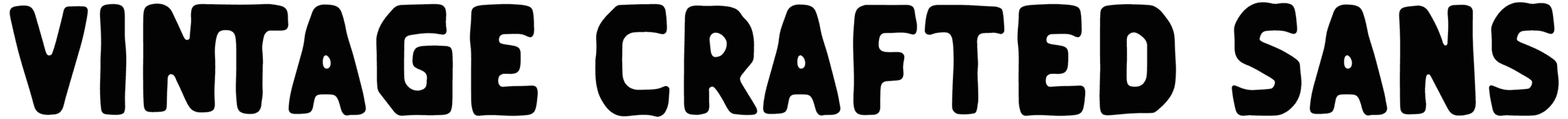 Vintage Crafted Sans Font