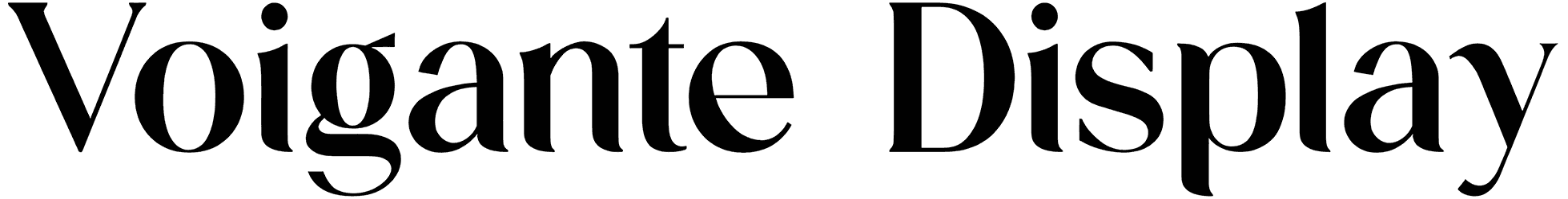Voigante Display Font