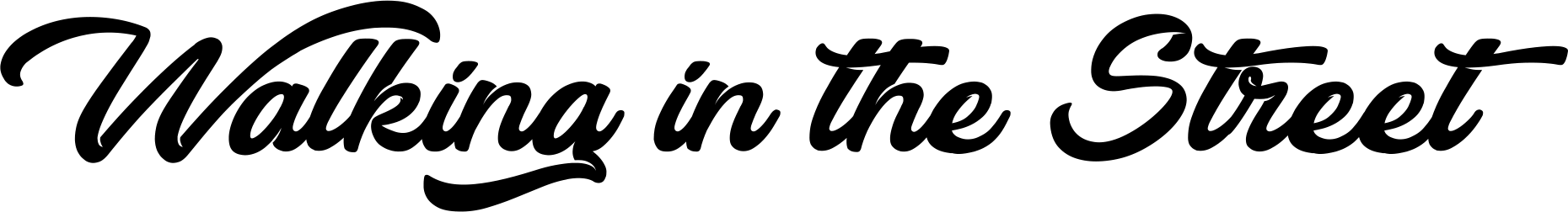 Walking In The Street Font