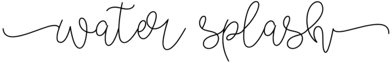 Water Splash Monoline Font