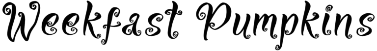 Weekfast Pumpkins Font
