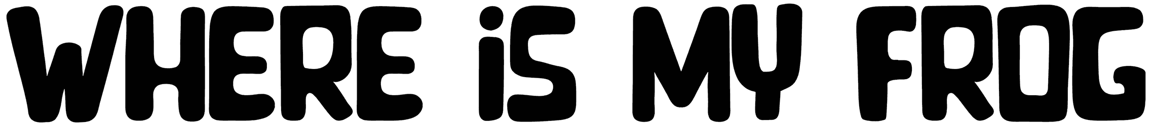Where Is My Frog Font