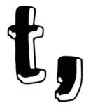 White light, black line Font