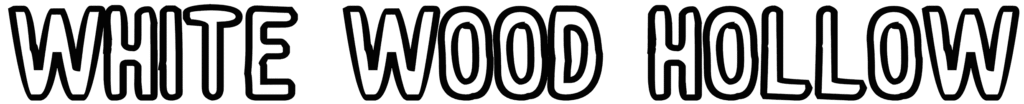 White Wood Hollow Font