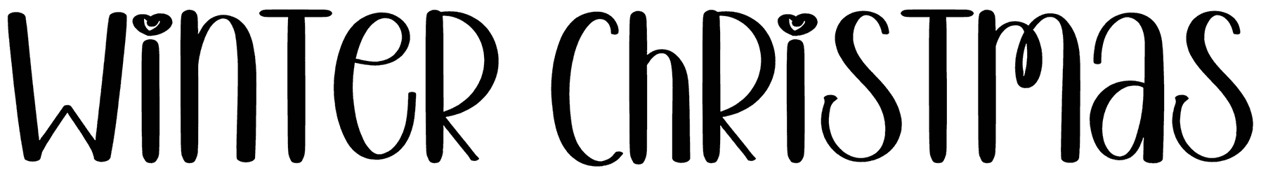 Winter Christmas Font