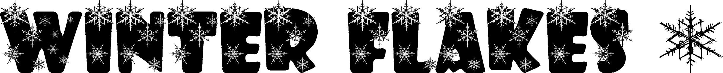 Winter Flakes Font