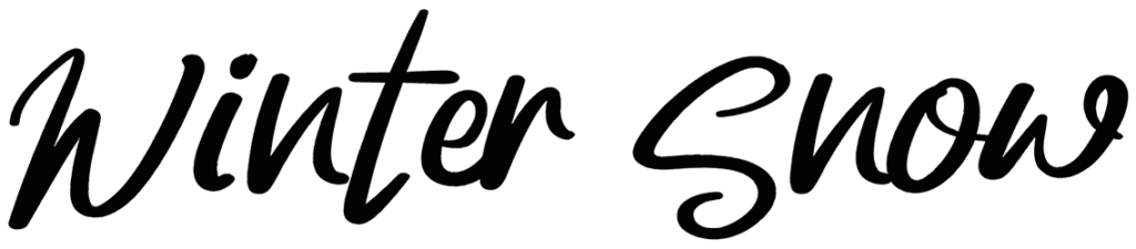 Winter Snow Font