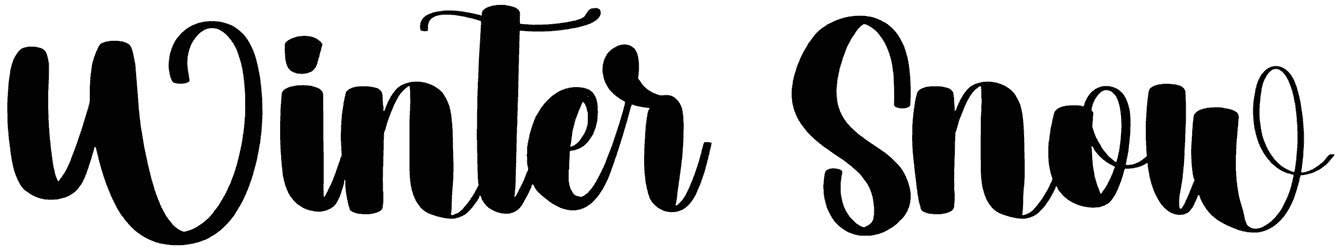 Winter Snow Font